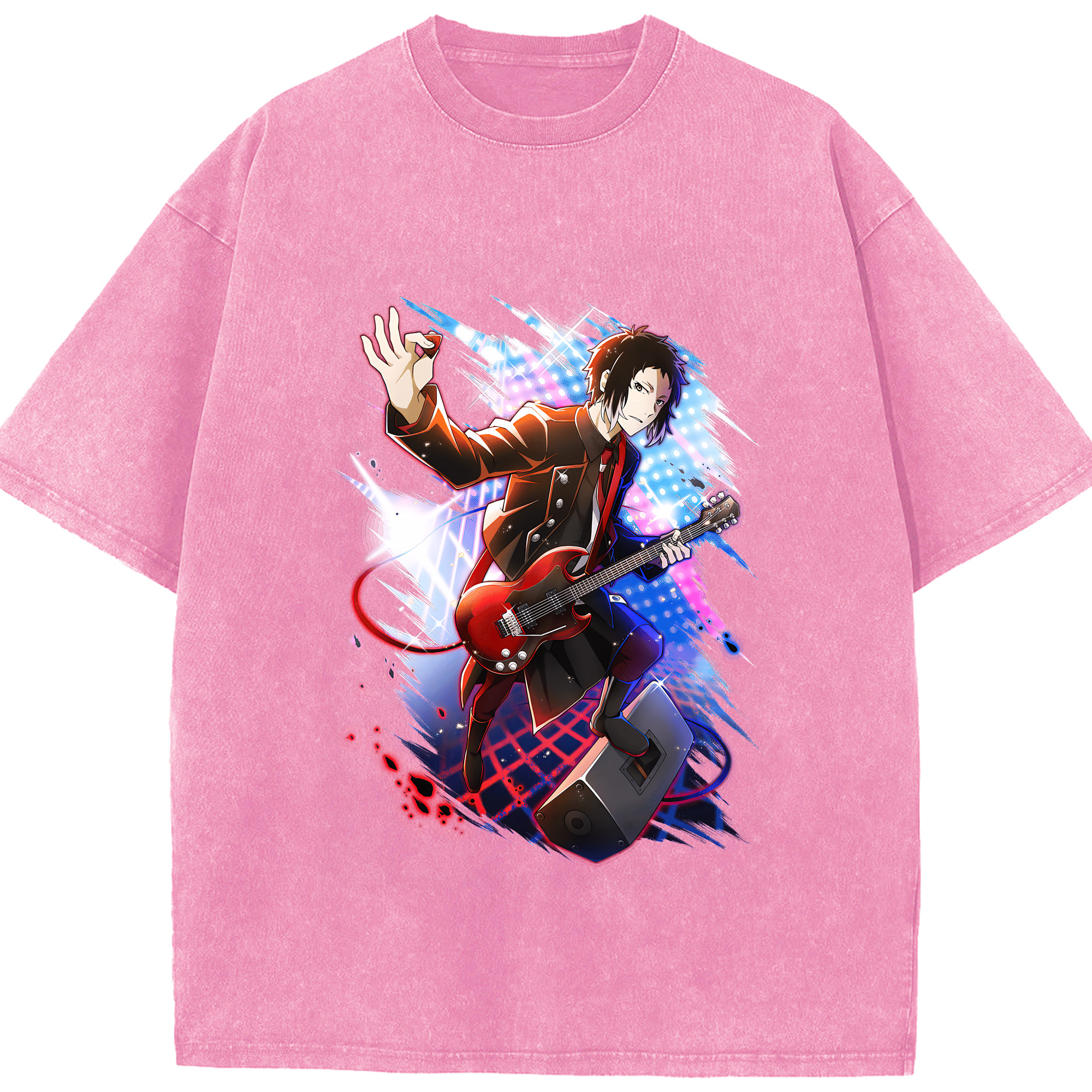 （画像用） 文豪ストレイドッグス Bungo Stray Dogs 綿100% ヴィンテージ風 半袖Tシャツ（フロントプリント）